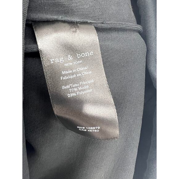 Rag & Bone Christy Ruched Tank in Black - Picture 11 of 12